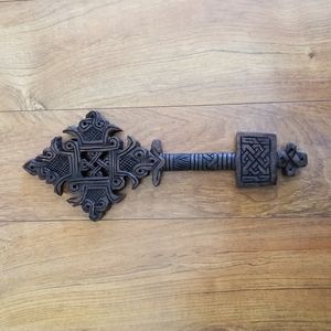 Hand Carved Ethiopian Wooden Cross